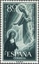 Spain 1957 Sacred Heart Of Jesus 80 CTS Verde Edifil 1208. España 1957 1208. Subida por susofe